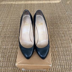 Christian Louboutin Declic 100 black leather